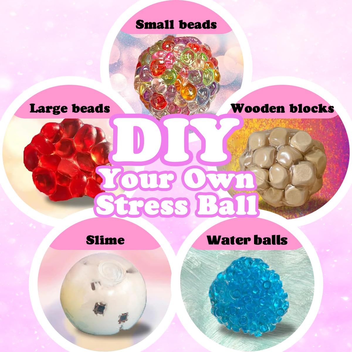 HASTHIP DIY Squishy Making Kit for Kids with 5 Silicone Molds & Coloring Pigments | Fun Craft Toy Set