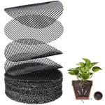 100Pcs Plant Pot Mesh Pads Round Flower Pot Screen 7.5cm Diameter Plastic Mesh Plant Pot Flower Pot Drainage Meshes Improve Air Circulation for Small Plant Pots, Flower Pots