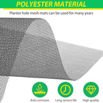 HASTHIP Flower Pot Hole Mesh Pad 5 pcs 7.8 x 11.8 in for Garden Drainage | Cuttable Glassfiber Liners Preventing Soil Loss