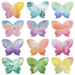 HASTHIP Butterfly Sticky Notes for DIY Scrapbooking and Office Use with 240 Sheets 8.5x6.5cm | 12 Colorful Designs