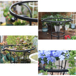 HASTHIP Metal Garden Trellis for Climbing Plants with Hollow Roof Design 90cm Height | Rust-Proof Indoor and Outdoor Support 2 PCS