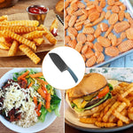 HASTHIP Crinkle Cutter Knife for Potatoes and Veggies with Ergonomic Handle | 2 PCS Stainless Steel Wave Blade