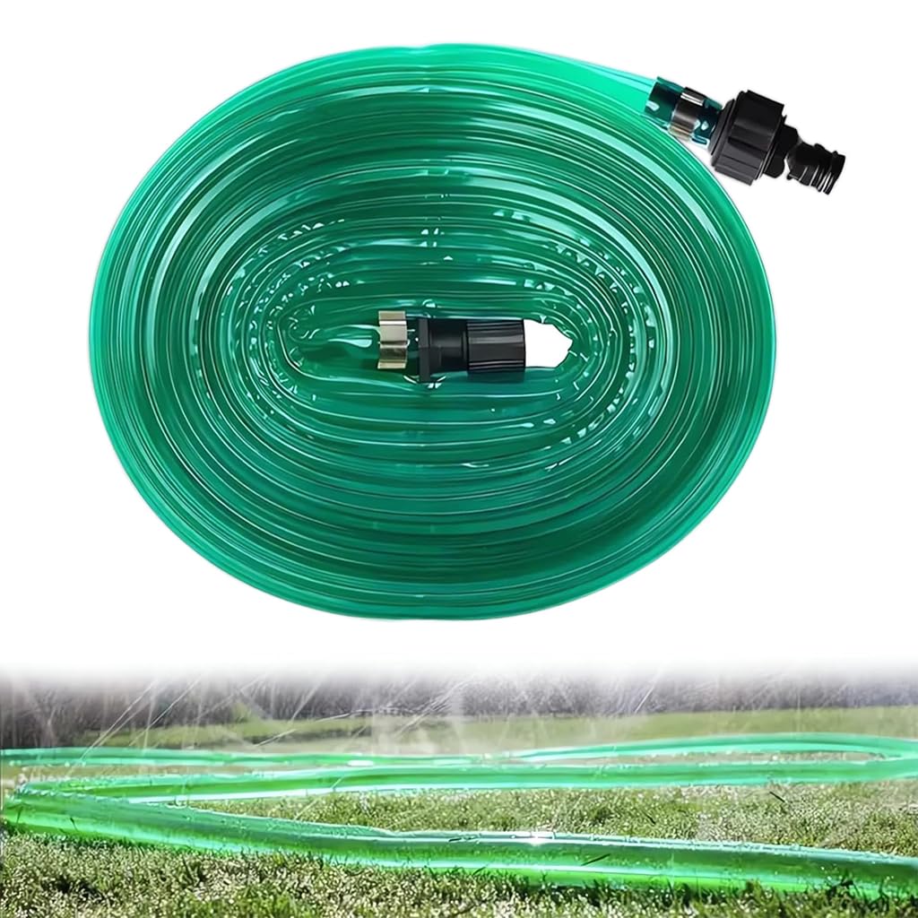 HASTHIP Garden Soaker Hose for Flower Beds and Vegetables featuring 15M PVC Build | Uniform Water Flow