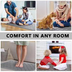 HASTHIP Anti Fatigue Mat for Kitchen and Office with Non Slip Surface 17 x 28 in Grey