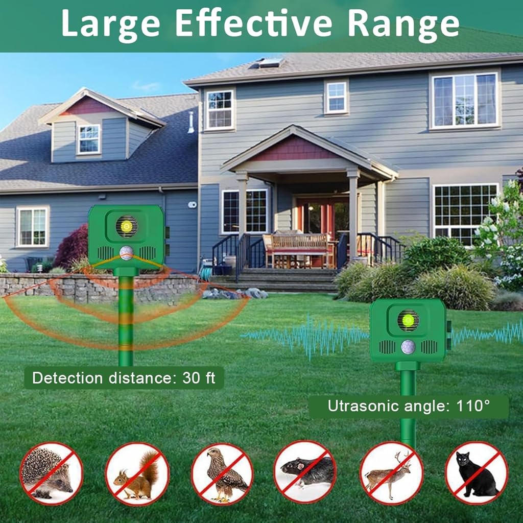 HASTHIP® Outdoor Ultrasonic Animal Repeller