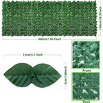 HASTHIP Artificial Grass Trellis for Garden and Balcony with UV Proof Faux Ivy 1×3 m | Green Privacy Fence Panel