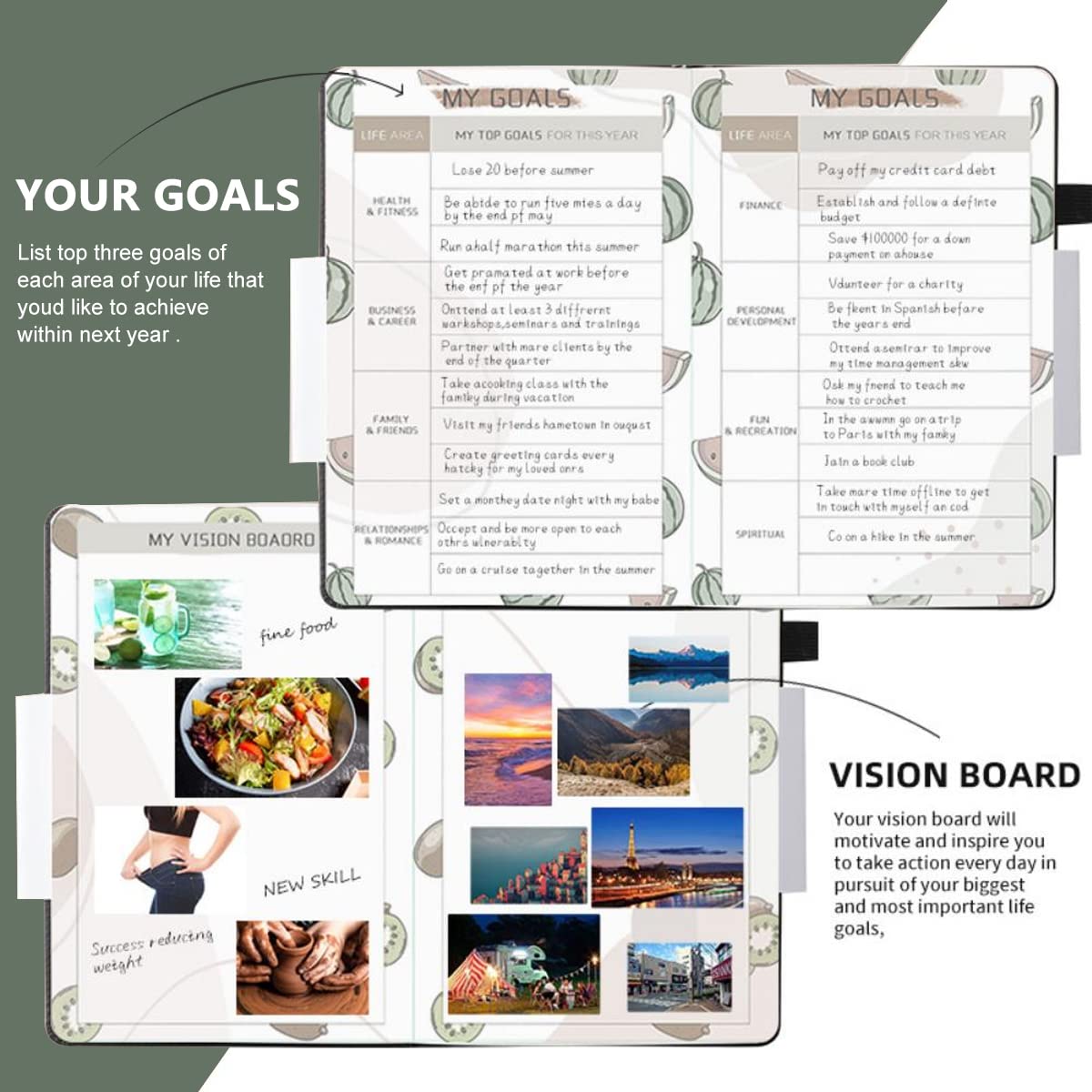 HASTHIP A5 Weekly Planner for Goal Setting and Productivity with Habit Tracker | 120 Sheets