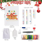 HASTHIP DIY Christmas Diamond Paint Craft Kit with 12 Designs 15x15cm Canvases | Beginner Set