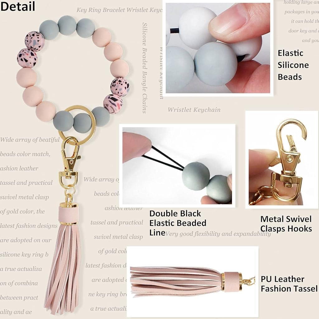HASTHIP® Pulsera con llavero