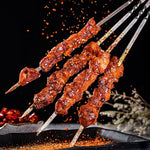 HASTHIP Kebab Skewers 50 pcs 11.8 in for BBQ and Grilling with Flat Arrow Tips | Stainless Steel Set with Storage Tube