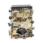 HASTHIP® 595PCS Pre Cut Vintage Stickers Book, 50 Sheets Brown Washi Scrapbooking Ephemera for Journaling, Junk Journal Supplies DIY Crafts Stickers