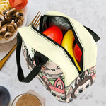 HASTHIP Insulated Lunch Bag for School and Office with Leak Proof Zipper and 23x13x20 cm Storage | Cartoon Design for Kids and Adults