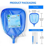 Optifit® Pool Leaf Skimmer Cleaning Net, Swimming Pool Cleaner Supplies for Efficient Leaf & Debris Removal, Ideal for Home Pools, Spas & Ponds Cleaning (1.6m)