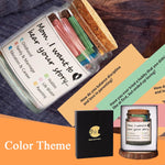 HASTHIP Mom I Want to Hear Your Story Jar for Mothers featuring Color Coded Themes | Thoughtful Family Conversation Game