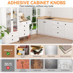 HASTHIP 4-Pack Self-Adhesive Handle Knobs