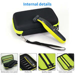 HASTHIP® Estuche de Viaje para Afeitadora Philips OneBlade QP2520 QP2530 QP2570 QP2620 QP2630,Funda Rígida EVA a Prueba de Golpes,Bolsa Protectora Portátil con Correa Mano y Cremallera