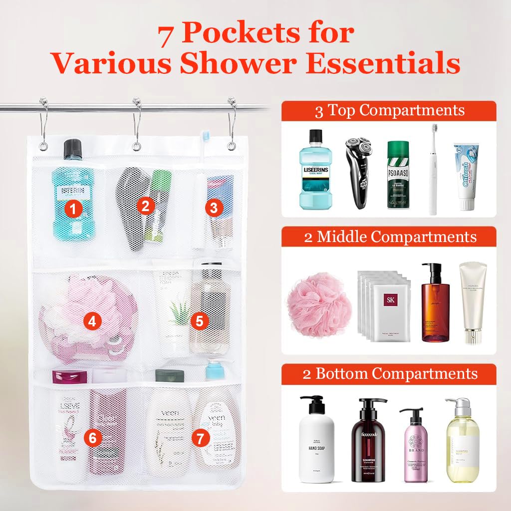 HASTHIP® Mesh Shower Caddy, 43x67CM