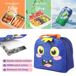 HASTHIP Lunch Bag for School and Picnic featuring Insulated Liner 21x12x18cm Blue | Zippered Closure