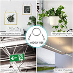 HASTHIP Hooks for Picture Hanging with Quick Release Buckles and 1m Adjustable Stainless Steel Wire