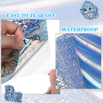HASTHIP Holographic Sticker Paper for Inkjet and Laser Printers with Adhesive Backing | 20 A4 Waterproof Vinyl Sheets