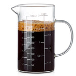 HASTHIP® 500ML Glass Liquid Measuring Cup With Handle, High Borosilicate Glass Three Scales (OZ, Cup, ML/CC)