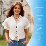 HASTHIP® Retractable ID Badge Holder with Breakaway Lanyard,Heavy Duty Badge Reel & Hard Plastic Name Holders with Carabiner Clip for Women,Nurse Teacher Office Workers & Gym