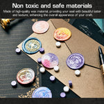 HASTHIP Sealing Wax Beads Set for Invitations and Crafts with 200 Pieces in 10 Colors | Organized 10 Grid Box