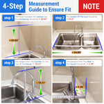 HASTHIP Adjustable Over Sink Dish Rack for 53–68 cm Sinks featuring Double Layer Stainless Steel Organizer