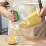 HASTHIP Cereal Storage Bags 5 Pack for Rice and Grains with 1.5L Screw Cap Seal | Food Grade PP