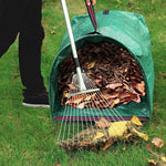 HASTHIP Garden Waste Bag for Leaf Collecting featuring 200L Capacity and Dustpan Shape | Reusable PP