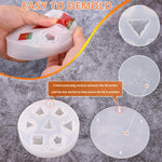 HASTHIP Silicone Dice Molds for Epoxy Resin Casting featuring Multifaceted Design | DIY Art and Gaming Craft Mold