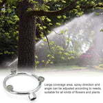 HASTHIP® Atomizing Porous Water Sprinkler Ring Multi-porous Annular Nozzle Attachment for Water Sprayer Pressurized Mist Water Sprayer Nozzle Stainless Steel Multi Head Spray Nozzle