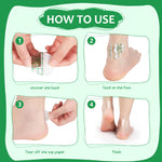 HANNEA® 60Pcs Heel Protectors Invisible Waterproof Blister Tape Self-Adhesive Foot Care Sticker Wear-Resistant Pain Relief Tape Shoes Heel Stickers Wrap to Prevent Blister Friction(4.9 x 6.9cm)
