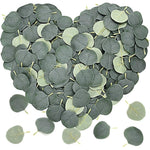 HASTHIP Artificial Eucalyptus Leaves for DIY Wedding and Party Decor 400pcs | Silk Green Petals 1.97x2.95 in