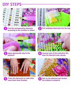 HASTHIP Diamond Painting Kit for DIY Wall Decor with 40×50cm Full Drill Canvas | Round Resin Rhinestones for Adults and Kids