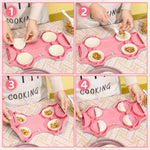 HASTHIP Dumpling Press Maker for Quick Batch Cooking with 4 Compartments and Food Grade PP | Easy to Clean Kitchen Mold 8.66×6.5–12.99 in
