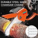 HASTHIP Chainsaw Replacement Chain Set for Wood Cutting with Low Kickback 6 in Steel | 4 Pack