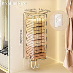 HASTHIP Wall Mount Underwear Organizer for Socks and Ties with Clear Acrylic Design | Space Saving Drawer Storage Box