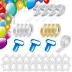 HASTHIP Balloon Decorating Strip Kit for DIY Arch Garland with 32Ft Tape & 300 Dots | Includes Tying Tools and Flower Clips