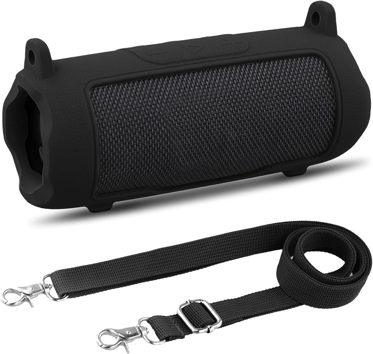 HASTHIP® BeisDirect Funda de silicona protectora para JBL Flip 7,carcasa de viaje portátil,antichoque a prueba golpes resistente al agua con correa para altavoz Bluetooth inalámbrico