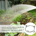 HASTHIP® Atomizing Porous Water Sprinkler Ring Multi-porous Annular Nozzle Attachment for Water Sprayer Pressurized Mist Water Sprayer Nozzle Stainless Steel Multi Head Spray Nozzle