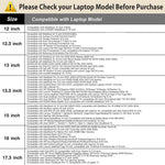 HASTHIP® Padded Sleeve Set for 15-15.6 Inch Laptops