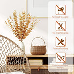 HASTHIP® 20Pcs Artificial Eucalyptus Stems Artificial Plants Home Decor, Faux Eucalyptus Leaves Greenery Branches Artificial Flowers for Decoration, Arrangement, Wedding, Home, 16" (Vase Not Included)