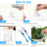 Drip Irrigation Device for Plants 3.5 L Slow Drip Irrigation Water Bag with 2 Dripping Outlets, Adjustable Flow Watering System Easy Auto Watering System Reusable Slow Irrigation Device