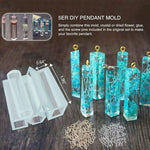 HASTHIP® 282PCS Resin Silicone Casting Mold Kit, Resin Mould Crafts For Making Jewelry Pendant Craft Diy, Christmas Gifts, Multicolor