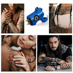MAYCREATE® Rotary Tattoo Machine for Beginner Tattoo Artists Liner Shader Tattoo Motor Supply, Professional Temporary Body Tattoo Kit