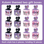 HASTHIP Gift Boxes for Return Gifts featuring Heart Shaped Handle Design | 12Pcs Cute Cartoon Paper Bags for Birthday and Party Favors