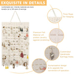 HASTHIP Felt Hanging Earring Organizer for 150 pairs with 22.5x13.6 in Wall Display | White