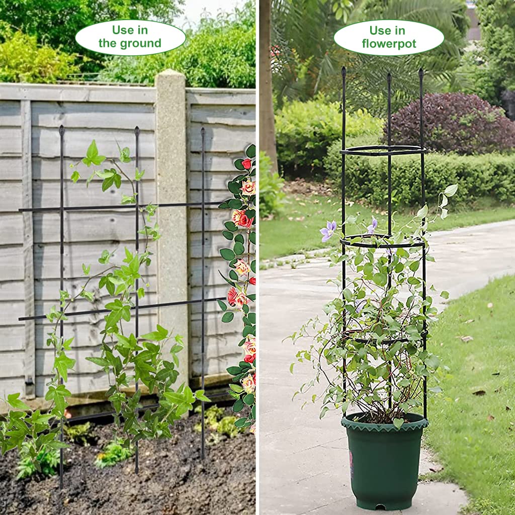 climbing plant supports for pots 110cm Garden Plant Support Cages for Vines & Flowers– Hasthip
