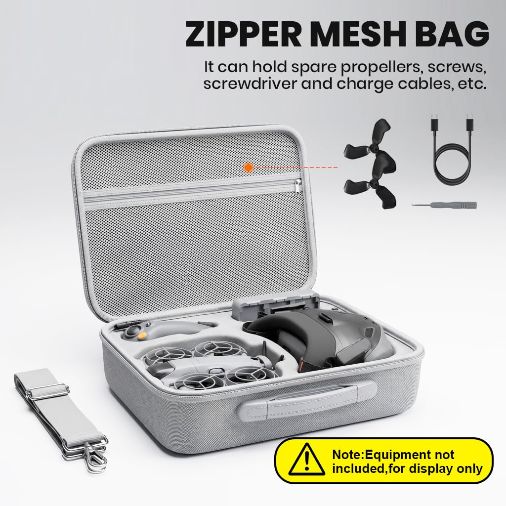 HASTHIP Waterproof Travel Carrying Case Compatible with DJI Neo 2 Drone Accessories (Case Only)